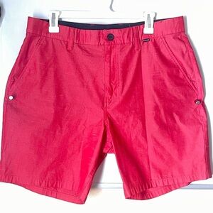 Hurley Board Shorts Men's 34 Red Swim Trunks Bathing Suit